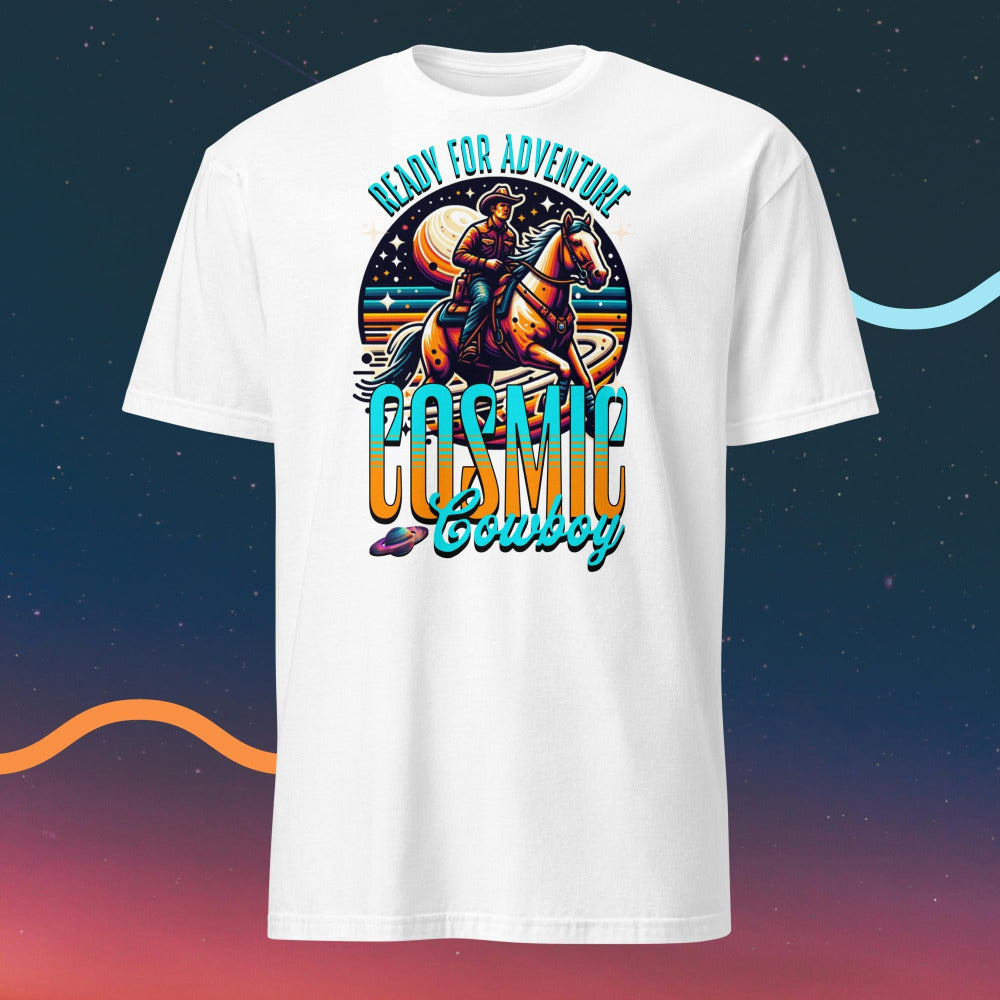 Cosmic Cowboy TShirt - White Color - https://ascensionemporium.net